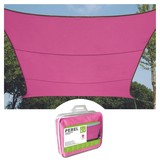 "zonnezeil - vierkant - 3,6 x 3,6 m - fuchsia image"