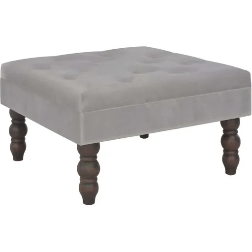 "Stool 60x60x36 cm velvet dark grey image"