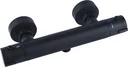 NOIR ROUND shower thermostat, black