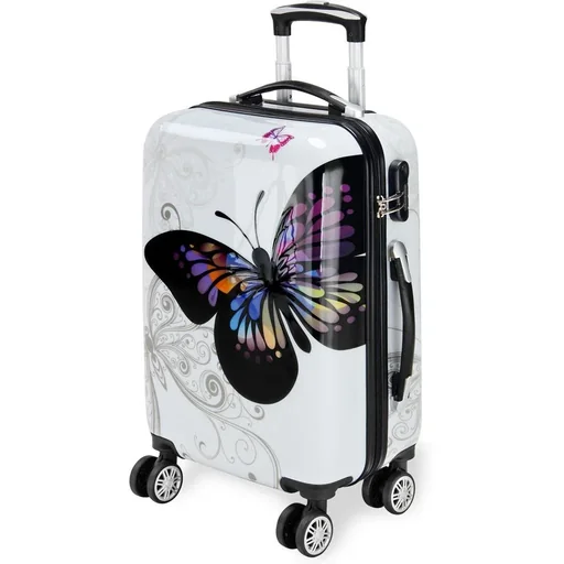 "Hard-shell suitcase Butterfly M made of polycarbonate 42L 56x37x23cm image"