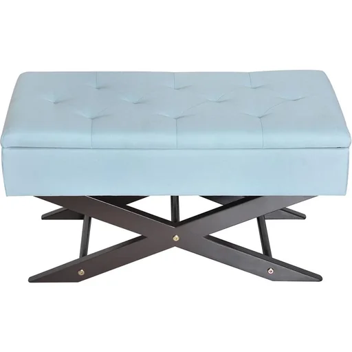 "Bench with storage space storage box upholstered bench L80 x W40 x H42 cm image"