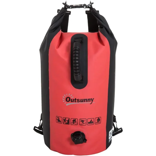 "Waterproof backpack bag pack sack with cell phone pocket 20L red image"