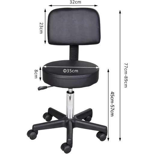 "Rolling stool cosmetic stool swivel stool professional salon image"