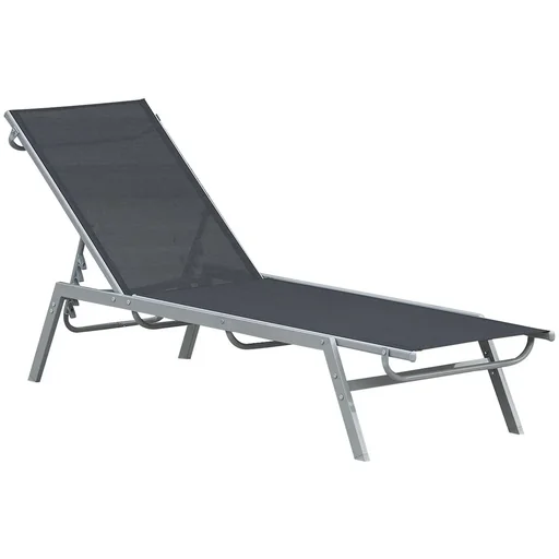 "Garden lounger with adjustable backrest image"