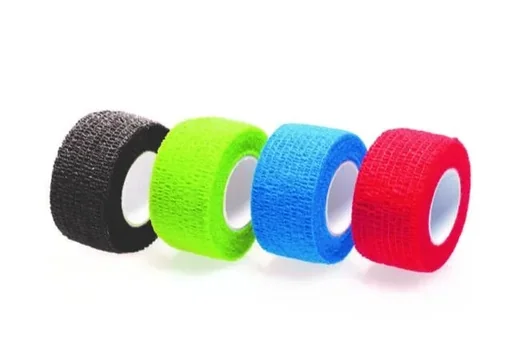 "Self-adhesive plaster bandage, 400 x 2.5 cm, assorted colors, set of 4 image"