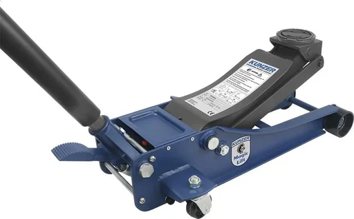 "Hydraulic trolley jack 3,000 kg with foot quick lift image"
