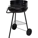 BBQ charcoal grill - Grill surface Ø 42 cm - Half open - Stainless steel