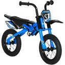 Balance Bike Motorcycle Ø30 cm 3-6 years Air-filled tires Artificial leather saddle Blue 91 x 43 x 61 cm