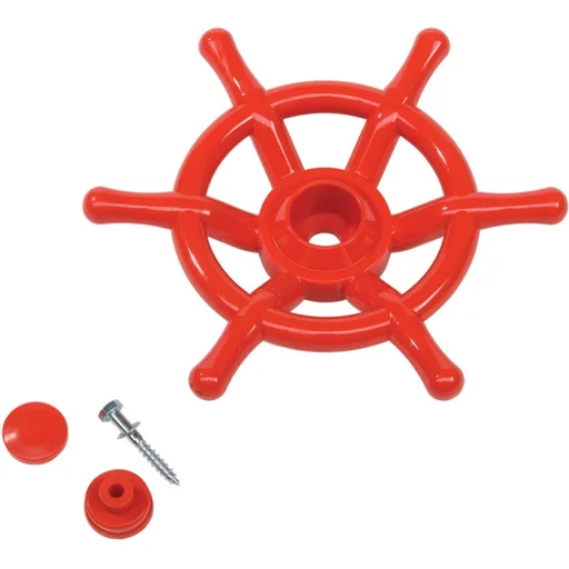 "Boat wheel red image"