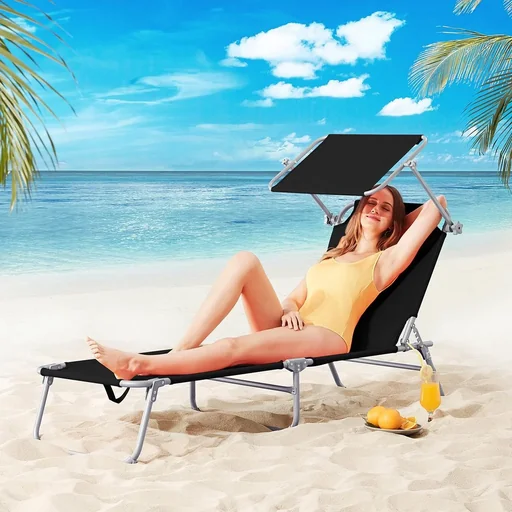 "Lounger "Hawaii" anthracite aluminum with sunroof image"