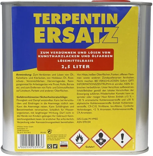 "Turpentine substitute 2.5 L image"