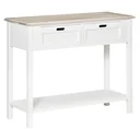 Console table with 2 drawers 100 cm x 40 cm x 80 cm
