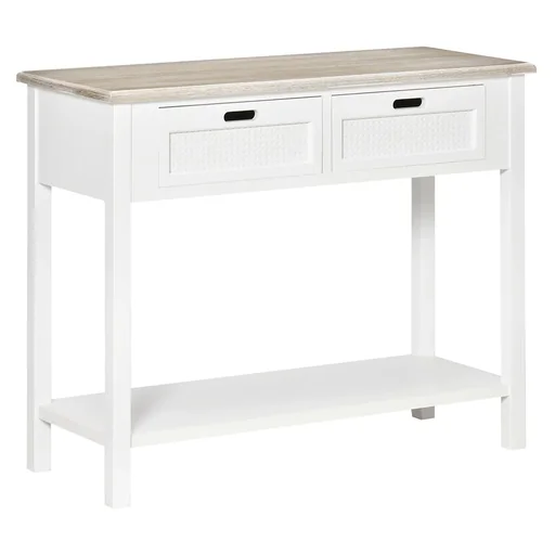 "Console table with 2 drawers 100 cm x 40 cm x 80 cm image"