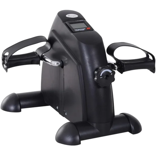 "Exercise Bike Mini Bike Pedal Trainer Training Bike Bicycle Device with LCD Display Metal Black 39 x 40 x 31 cm image"