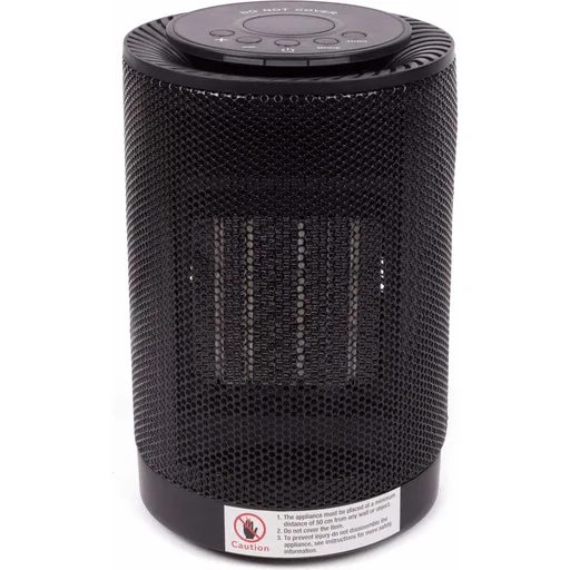 "Heater - Fan - Ceramic - 600/1200 Watt - Ø 14 cm image"