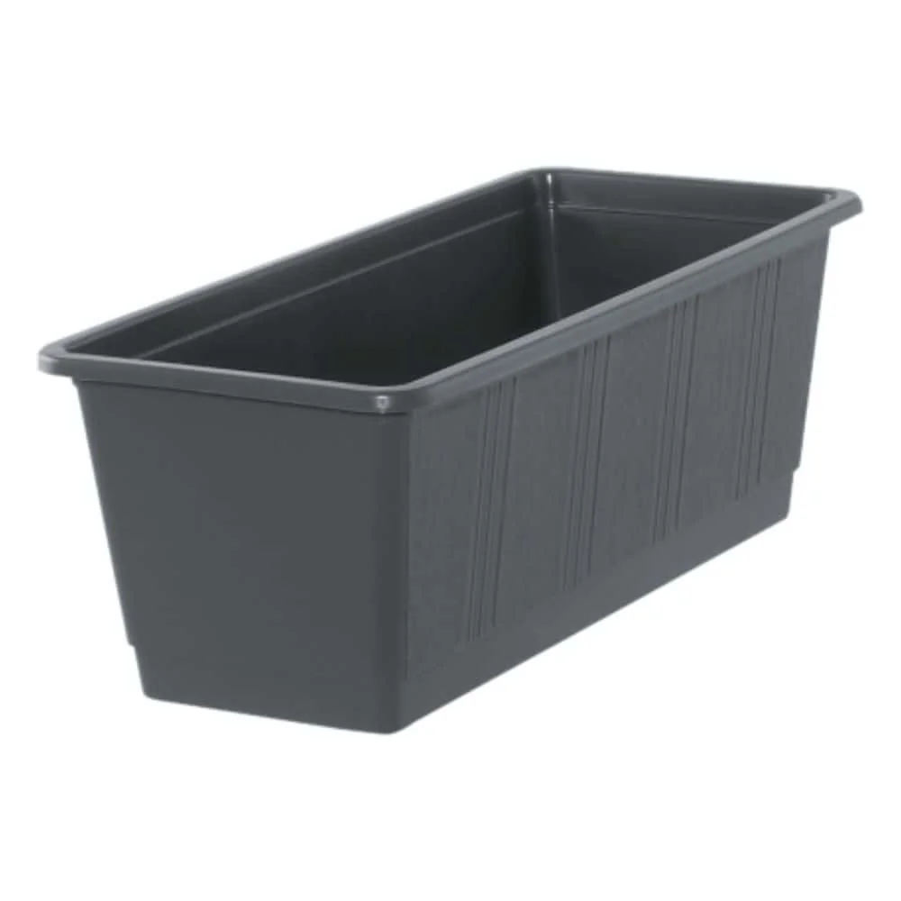 "Bloembak 60 cm antraciet, kunststof balkonbak image"