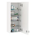 Medicine cabinet, wall cabinet, hanging cabinet with adjustable shelf, first aid cross, lockable for bathroom