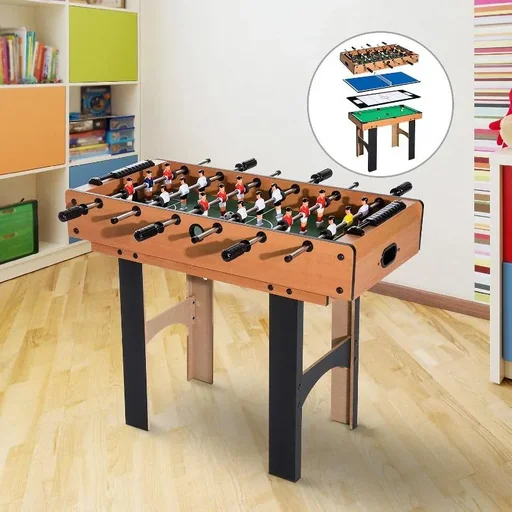 "4 in 1 Multi Game Table Table Football Table Soccer Table Hockey Billiards image"