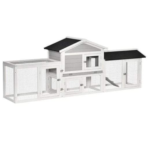 "Rabbit stall 227 cm x 53 cm x 85 cm image"