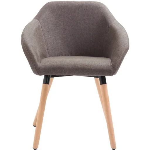 "Dining room chairs fabric taupe image"