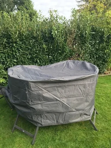 "Comfort protective cover for garden furniture group, Ø 200 x 95 cm, anthracite image"