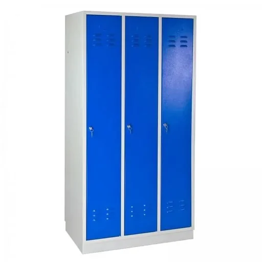 "Locker cabinet RAL 7035 / 5012, 1775 x 890 x 500 mm image"