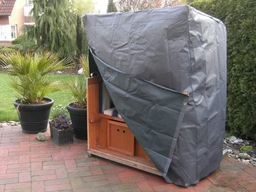 "Comfort protective cover for beach chairs, for 130 x 100 x 170/134 cm, anthracite image"