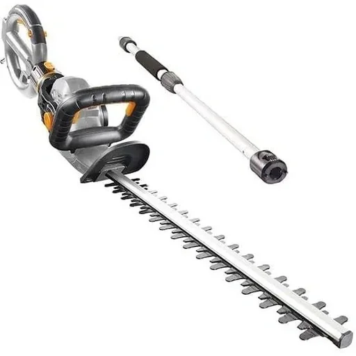 "MAXXGARDEN TELESCOPIC HEDGE TRIMMER 140° PIVOTING HEAD - 180° PIVOTING HANDLE 710W - 58.5 CM - 1700 RPM. image"