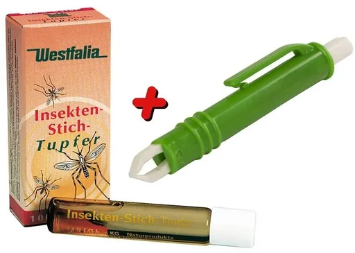 "Insect bite swab + tick tweezers image"