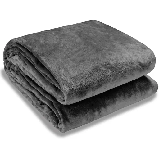 "Premium blanket 200x150cm - dark grey image"