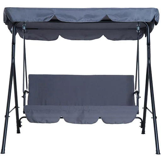 "Hollywood swing garden swing 3-seater gray image"