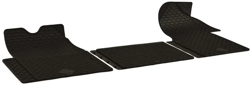 "Rubber mats 3-piece for Renault Master built 1998-2009 & from #10, Opel Movano built 1999-2009 & from #10, Nissan NV 400 built from #11 image"