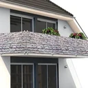 Privacy screen for balcony/garden fence stone look 5m