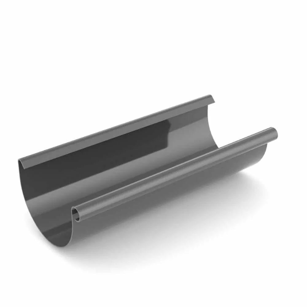 "Grafiet Regenrinne 2 meter - Dakgoot System 100 image"