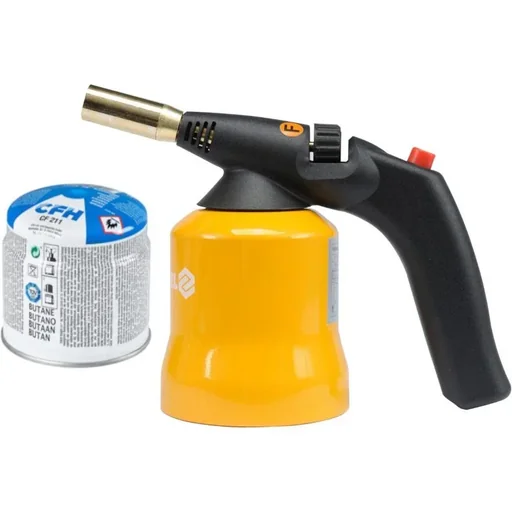 "Soldering torch with piezo ignition - 1700W - 1200°C WITH CFH gas filler neck 190 g image"