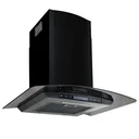 Wall hood 756 m³/h 60 cm stainless steel black