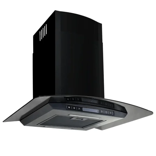 "Wall hood 756 m³/h 60 cm stainless steel black image"