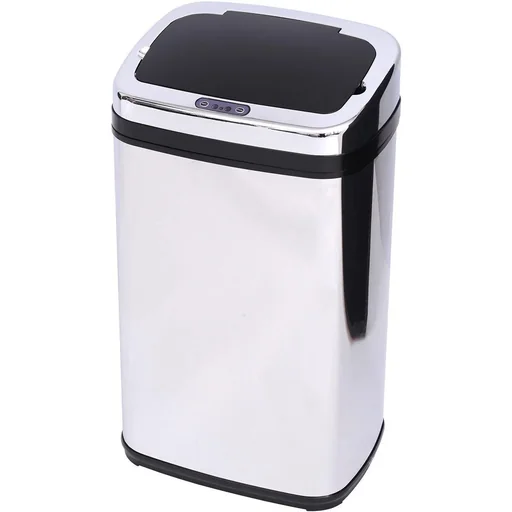 "Stainless steel automatic sensor 30L trash can IR sensor (square) image"
