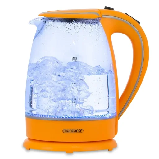 "Kettle orange glass 1.7L image"