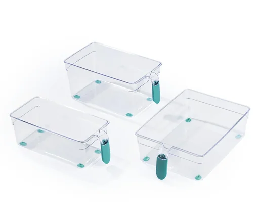 "Refrigerator compartments, mint, 3-piece image"