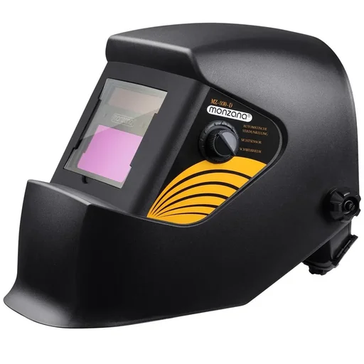 "Welding helmet with automatic darkening system image"