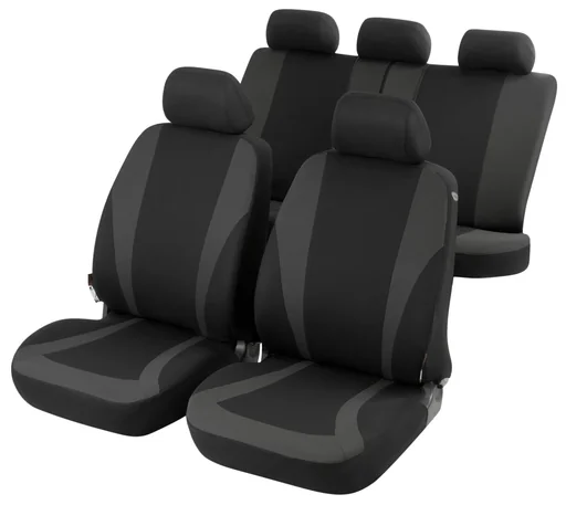"Car seat cover Mendoza anthracite grey image"