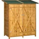 Garden shed for tool storage - bitumen roof - whitewood - 140 x 75 x 160 cm