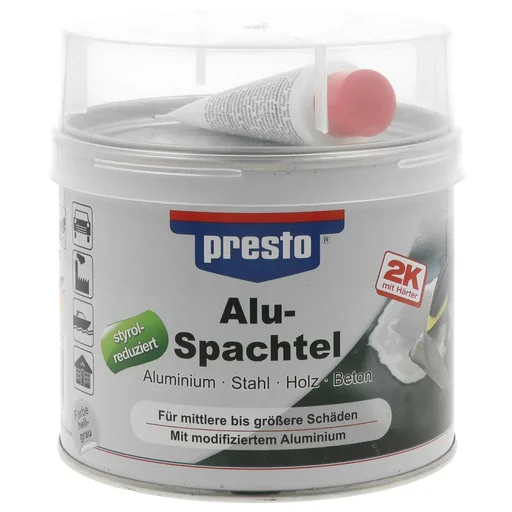 "Aluminum filler, 2-component polyester metal filler, 1000 g image"