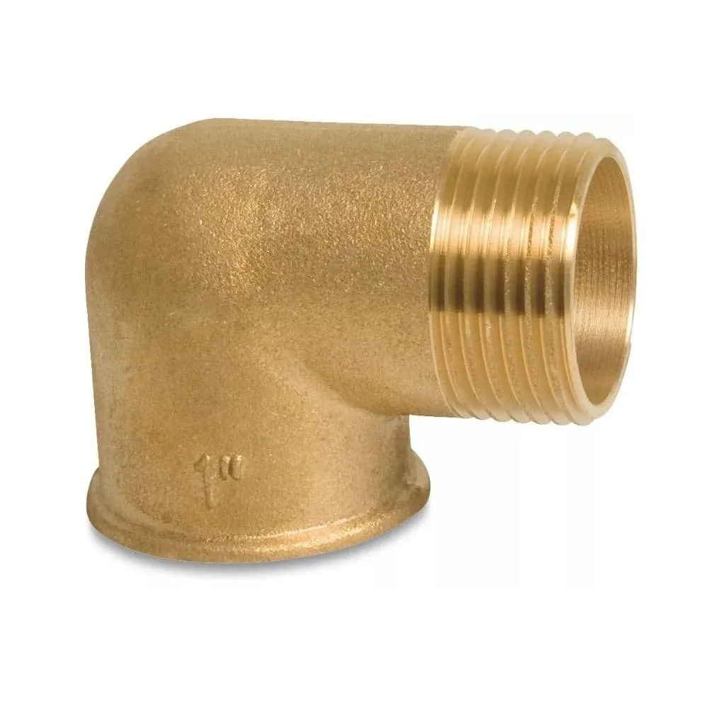 "Messing Hoek 90 Graden, Draadfitting Messing 3/8 image"