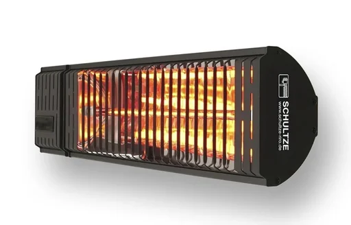 "IR heater, dimmable with remote control, 2000W 230V, IP54, black image"
