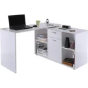 Corner desk MDF, white