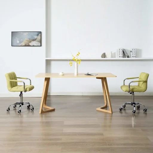"Dining room chairs 2-seater fabric green image"