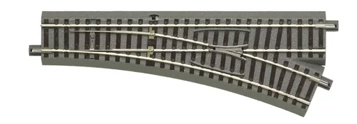 "Right switch for manual operation, length 200 mm, branch angle 22.5°, branch radius 502.7 mm. image"
