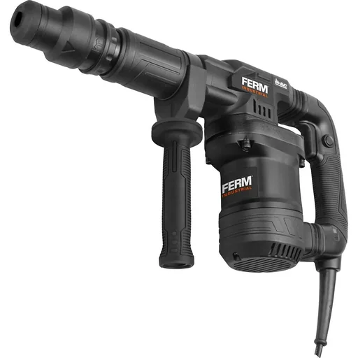 "HDM1040P Demolition Hammer 1200W - 6kg - 12 Levels - Soft Grip - Side Handle - With 2 SDS-max Tool Heads and Storage image"